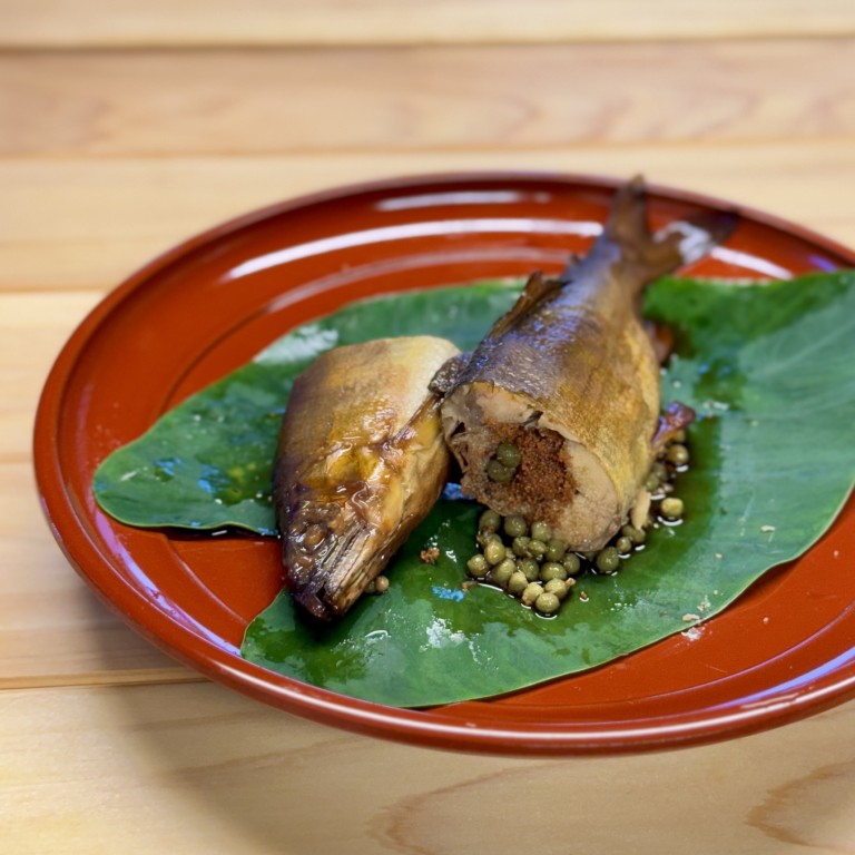 優しい味わい、「子持ち鮎の姿煮」焚き上がりました。